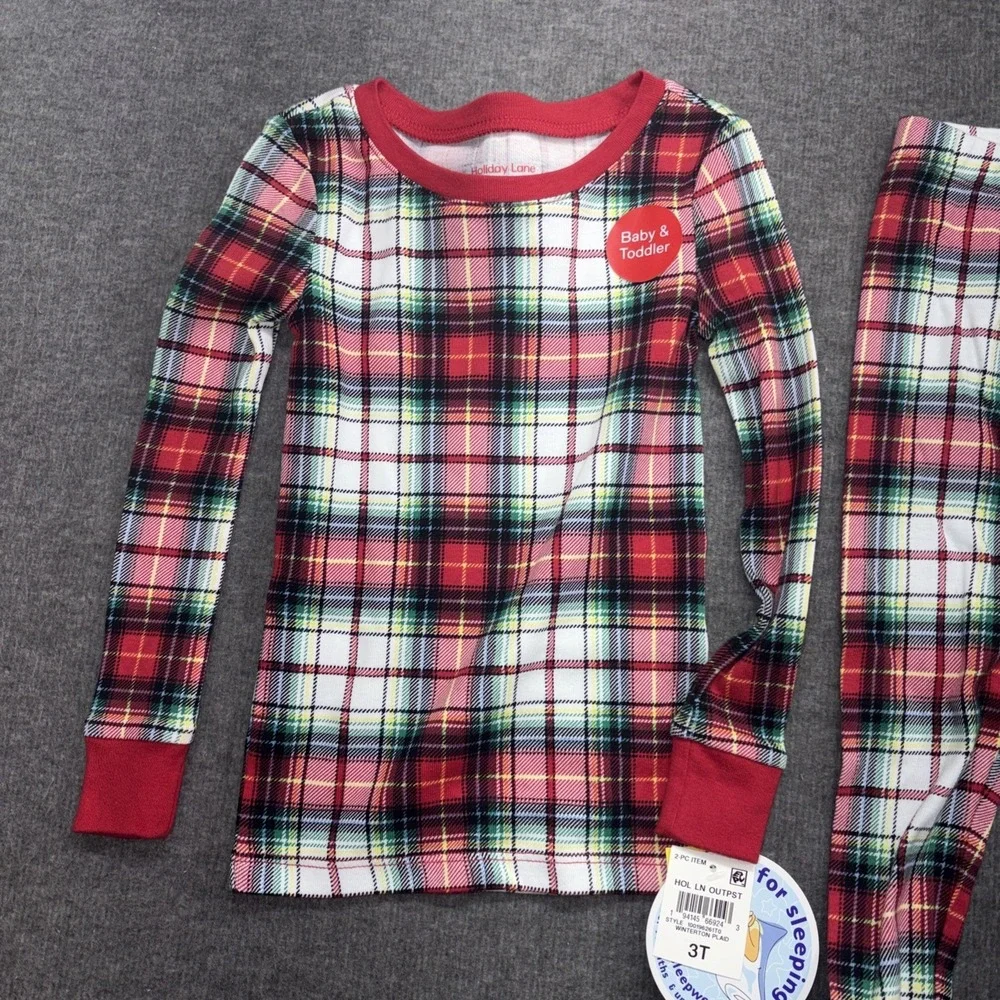 Holiday Lane Little & Big Kids Cotton PAJAMA PANT, Winterton Plaid,‎ Size-3T